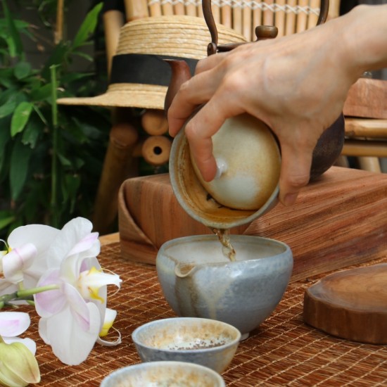 柴燒白瓷蓋碗茶器組 柴燒白瓷蓋碗茶器組