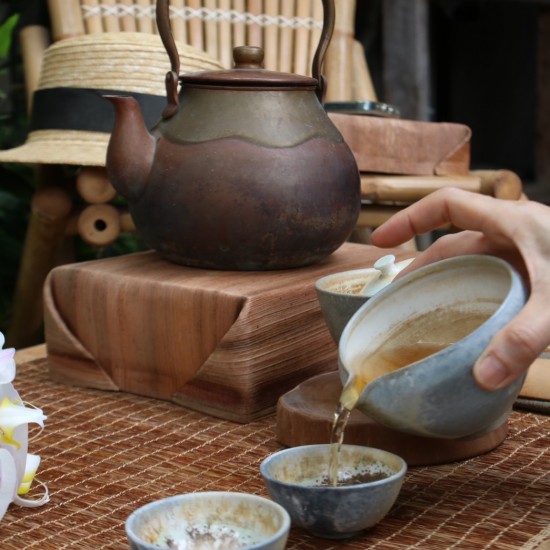 柴燒白瓷蓋碗茶器組 柴燒白瓷蓋碗茶器組